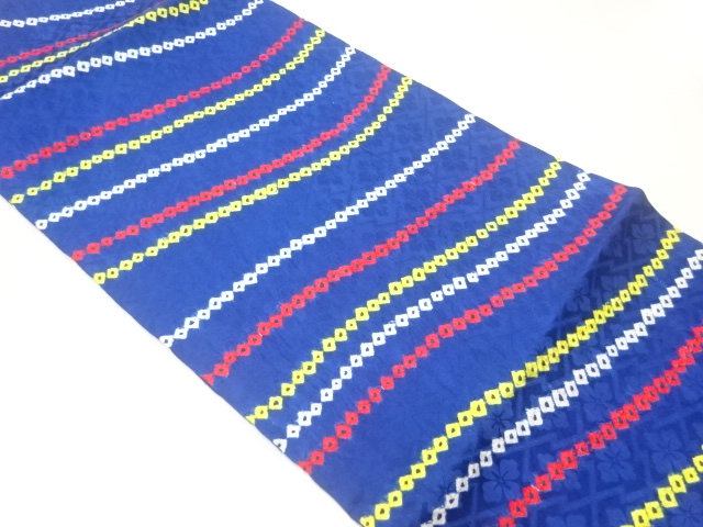 JAPANESE NAGOYA OBI / SHIBORI / WAVY STRIPE